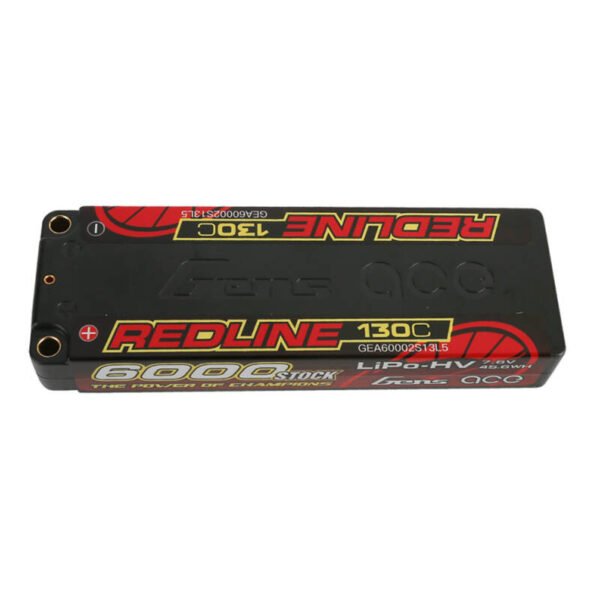 Gens ace Redline serija 6000mAh 7.6V 130C 2S2P HardCase 57# HV Lipo baterija - Image 2