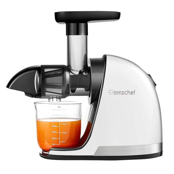 Lėtaeigė sulčiaspaudė AMZCHEF 1501-WT (balta) - Image 2