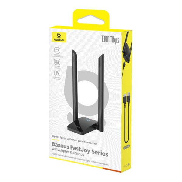 WiFi adapteris Baseus FastJoy 1300Mbps (juodas) - Image 7