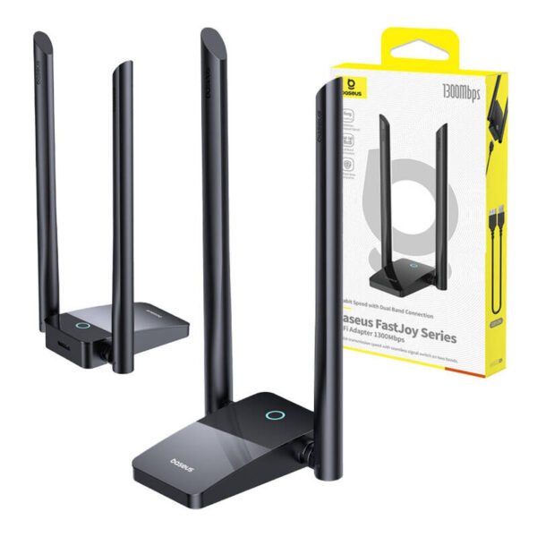WiFi adapteris Baseus FastJoy 1300Mbps (juodas) - Image 9