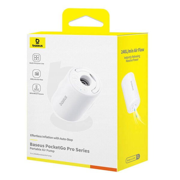Baseus PocketGo nešiojama pompa (balta) - Image 7