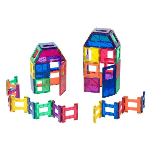 Magnetinės kaladėlės 3D Playmags 161 – 48 vnt. rinkinys - Image 2