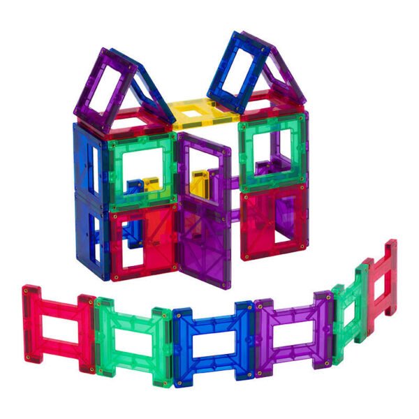 Magnetinės kaladėlės 3D Playmags 161 – 48 vnt. rinkinys - Image 3