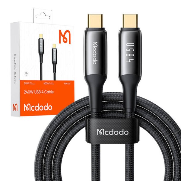 Mcdodo CA-2990 USB-C į USB-C kabelis, PD 140W, 1,2m (juodas) - Image 4