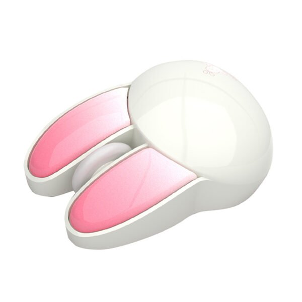 MOFII belaidė pelė + Bluetooth Rabbit M6DM aliejinė tapyba (balta-rožinė) - Image 2