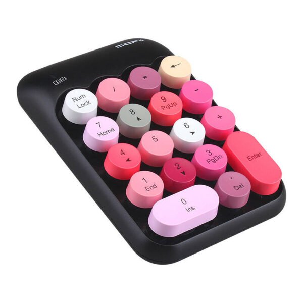 MOFII belaidė skaitmeninė klaviatūra X910 juoda + raudona - Image 2