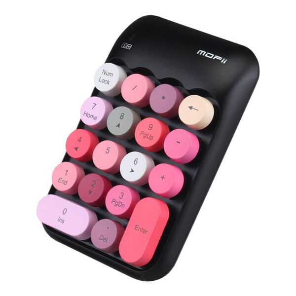 MOFII belaidė skaitmeninė klaviatūra X910 juoda + raudona - Image 3