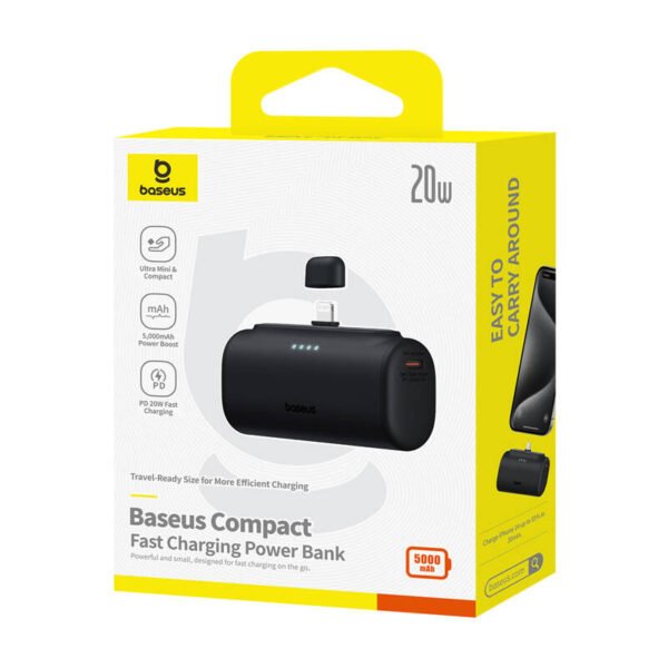 Powerbank OS-Baseus Compact IP 5000mAh 20W (juodas) - Image 6