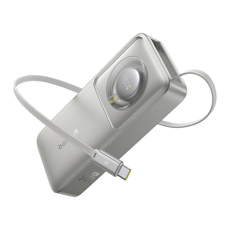 Powerbank Baseus OS Free2Pull 10000mAh 30W + kabelis (pilkas) - Image 2