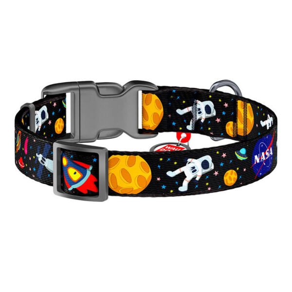 Nailoninis šuns antkaklis su QR kodu Waudog „NASA“ dydis M - Image 2