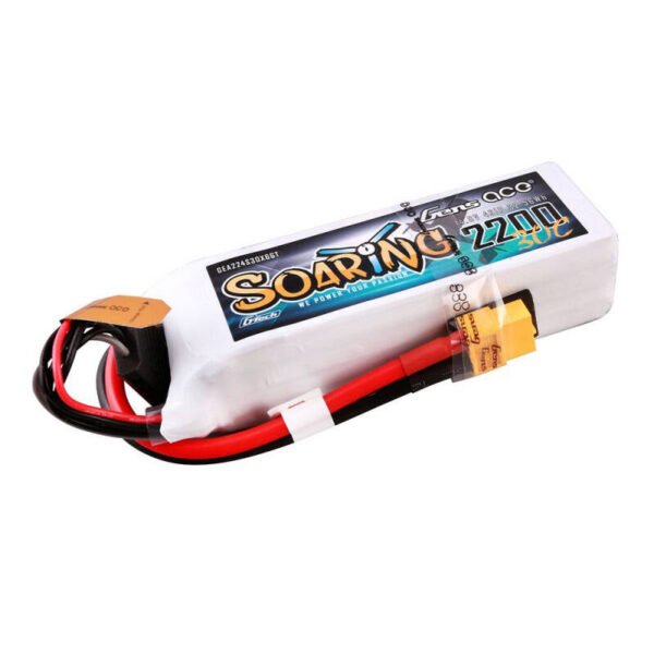 Gens ace G-Tech Soaring 2200mAh 14.8V 30C 4S1P Lipo akumuliatorius su XT60 jungtimi - Image 4