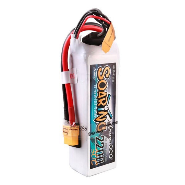 Gens ace G-Tech Soaring 2200mAh 14.8V 30C 4S1P Lipo akumuliatorius su XT60 jungtimi - Image 3