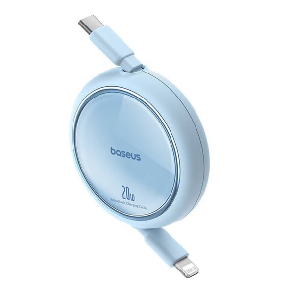 USB kabelis Baseus Free2Pull USB-C į iP 20W 1m (mėlynas) - Image 2