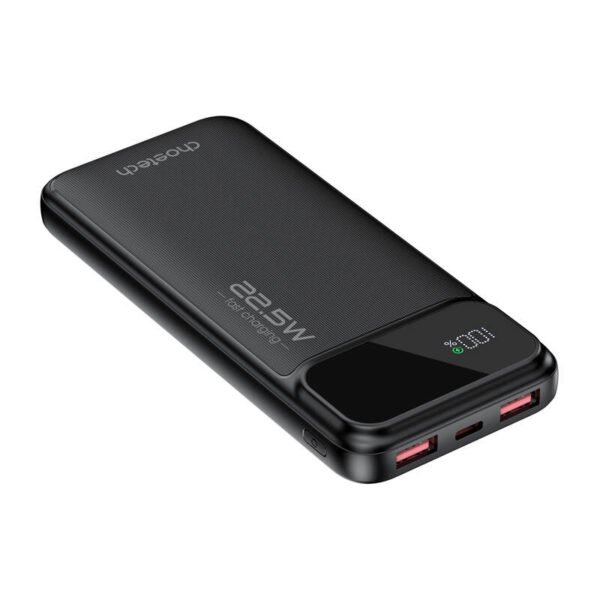 Choetech išorinė baterija B728 10000mAh 22.5W PD (juoda) - Image 2