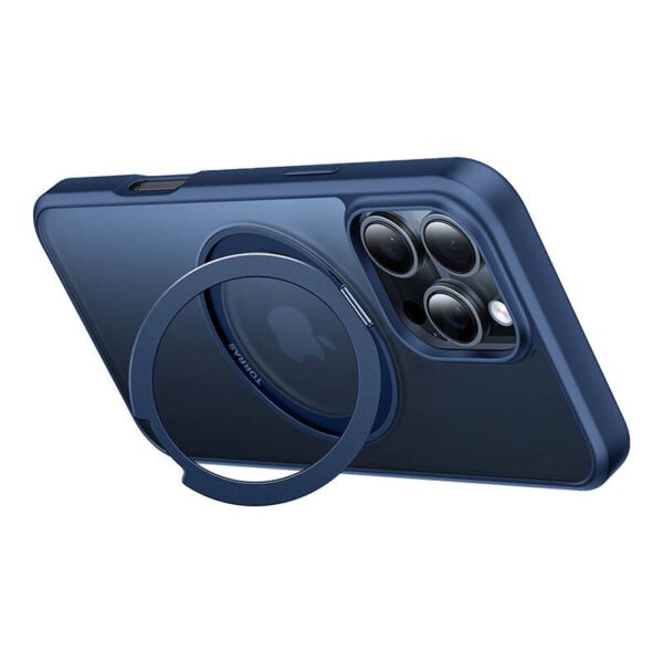 Torras Ostand Pro dėklas iPhone 16 Pro (mėlynas) - Image 3