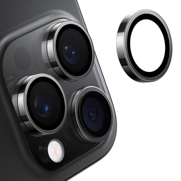 Lensguard kameros stiklas iPhone 16 Pro (juodas) - Image 2
