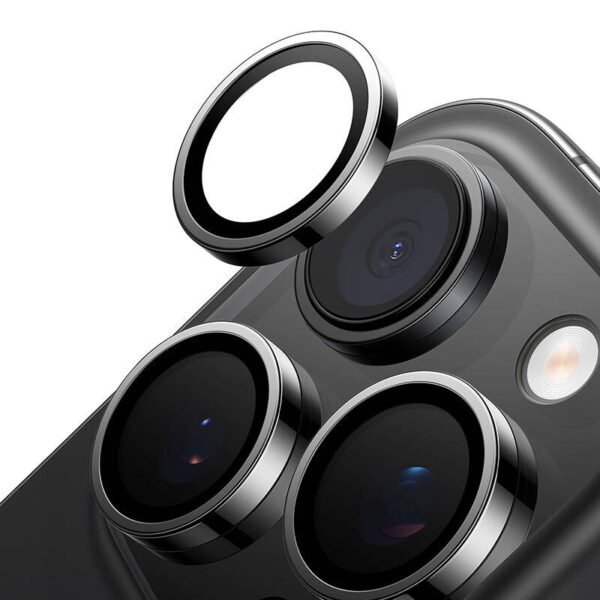 Lensguard kameros stiklas iPhone 16 Pro (juodas) - Image 3