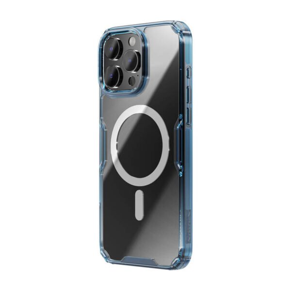 Nillkin Nature TPU Pro magnetinis iPhone 16 Pro dėklas (mėlynas) - Image 3