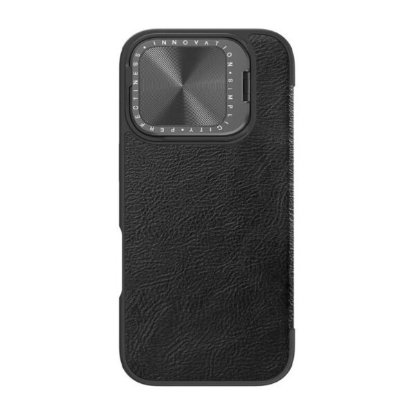Etui Nillkin Qin Prop Leather iPhone 16 (juodas) - Image 2