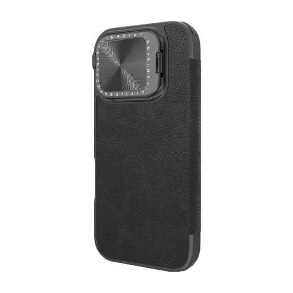 Etui Nillkin Qin Prop Leather iPhone 16 (juodas) - Image 4