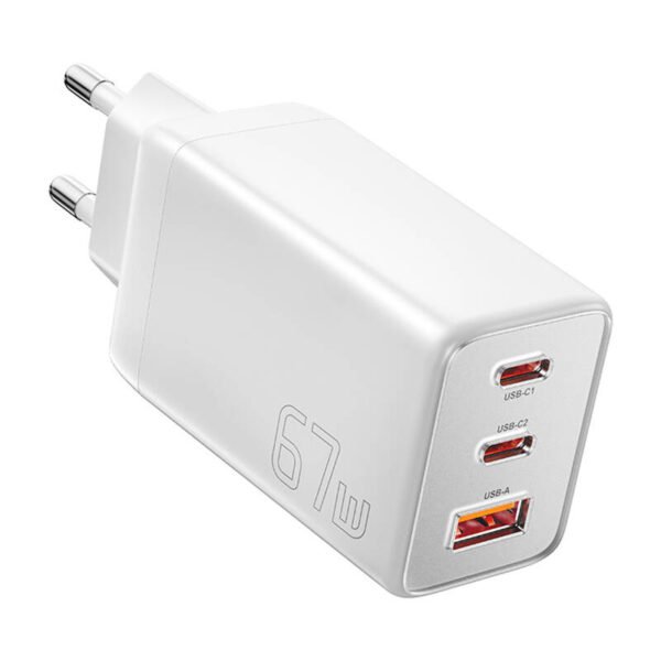 Essager ECTAC-KSB02-Z GaN 67W 2C+A įkroviklis (baltas) - Image 3