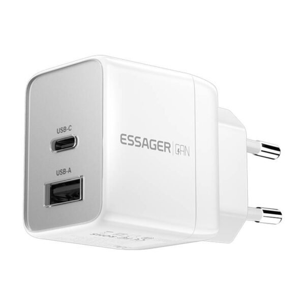 Essager ECT33W-LJB02-Z 33W C+A įkroviklis (baltas) - Image 2