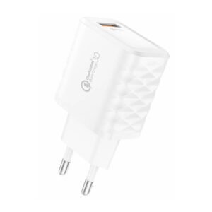 3A mains charger (White) + USB-A to Lightning cable