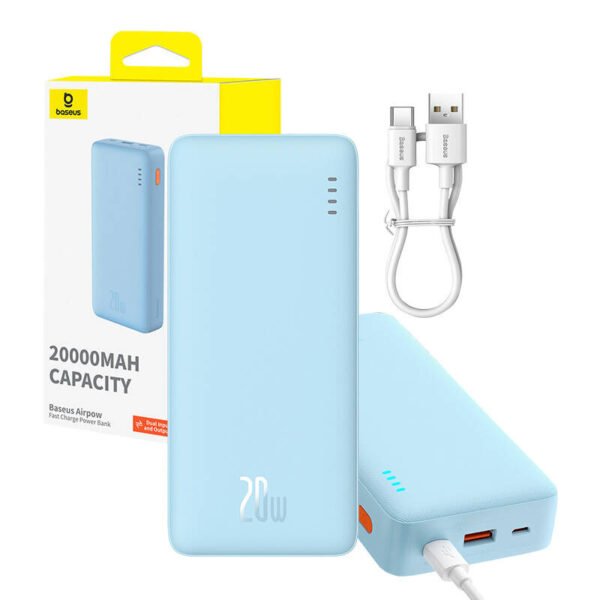 Baseus Airpow 20000 mAh 20 W maitinimo blokas (mėlynas) - Image 7