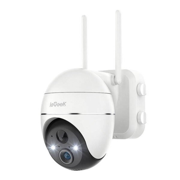 Bevielė 3MP WiFi lauko kamera ieGeek ZS-GX1S balta 5200mAh - Image 2