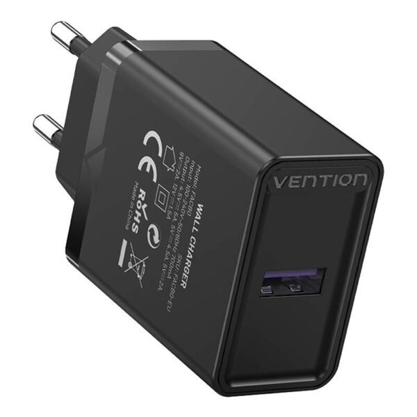 Vention FACB0-EU USB įkroviklis 22,5 W (juodas) - Image 3