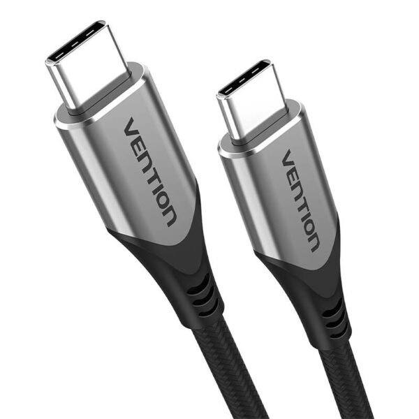 USB-C į USB-C 60 W kabelis Vention TAAHD 0,5 m (pilkas) - Image 4