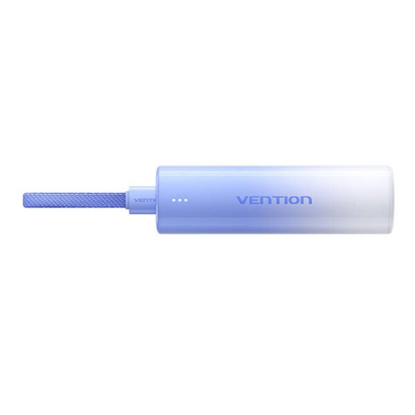 Powerbank 5000mAh Vention FHWL0 20W + kabelis USB-C iki Lightning (rožinis) - Image 3