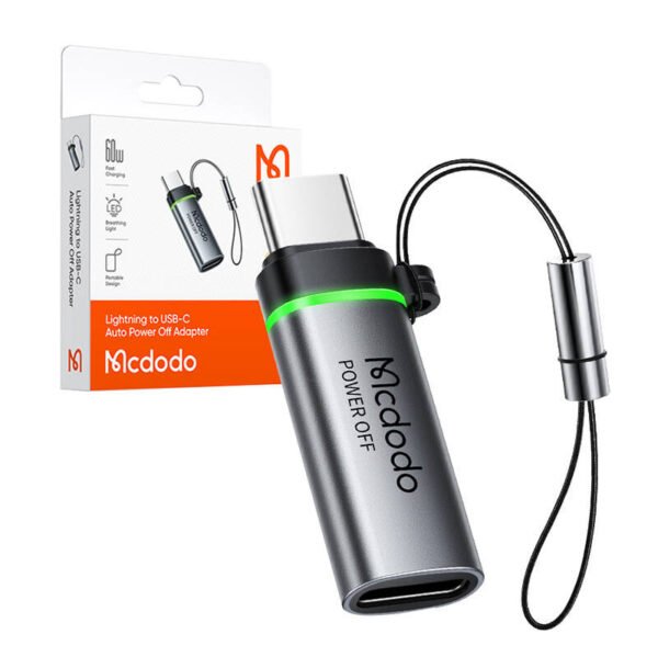 Adapteris Lightning į USB-C Mcdodo OT-6010, automatinis išjungimas - Image 4