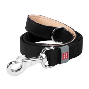 WAUDOG natural leather dog leash 20 mm wide