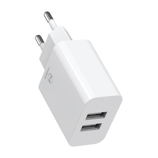 Mcdodo USB dvigubas įkroviklis CH-6721 (EU) Type-C 1m cestovní sada (baltas) - Image 3