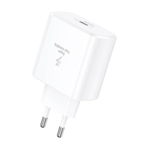 Foneng EU62 45W USB- C tinklo įkroviklis + USB-C ir Lightning kabelis (baltas) - Image 2