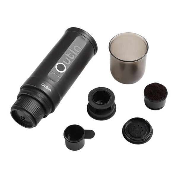 Outin Nano 7500mAh nešiojamo kavos aparato rinkinys (pilkas) + apsauginis dėklas - Image 3