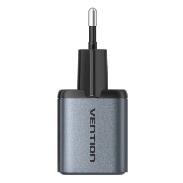 GaN Vention USB-C + USB-A 30 W įkroviklis (pilkas) - Image 2