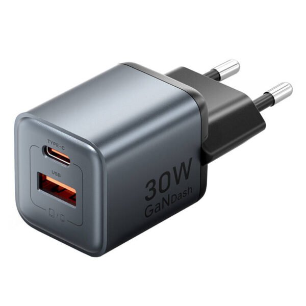 GaN Vention USB-C + USB-A 30 W įkroviklis (pilkas) - Image 3