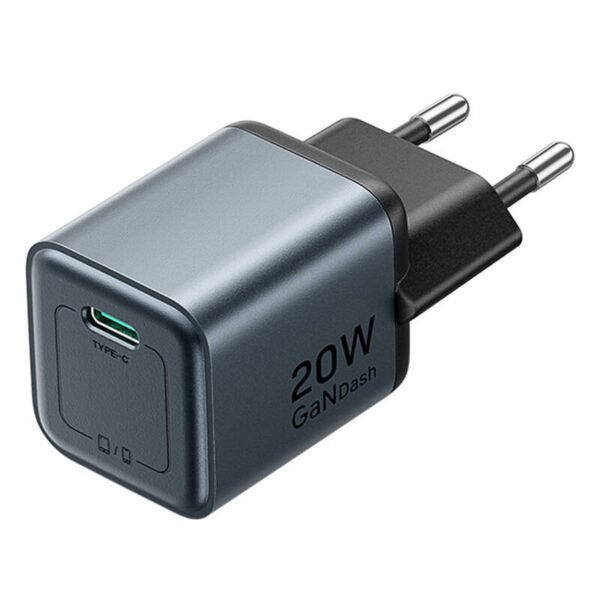 GaN Vention USB-C 20 W įkroviklis + USB-C-L 1 m kabelis (pilkas) - Image 3