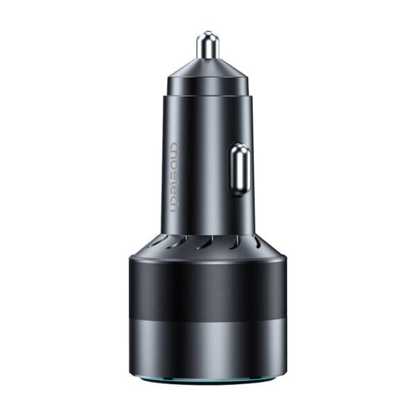 Choetech 63W dvigubas dvigubas USB-C 45w+USB-A 18w greitasis automobilinis įkroviklis (juodas) - Image 2