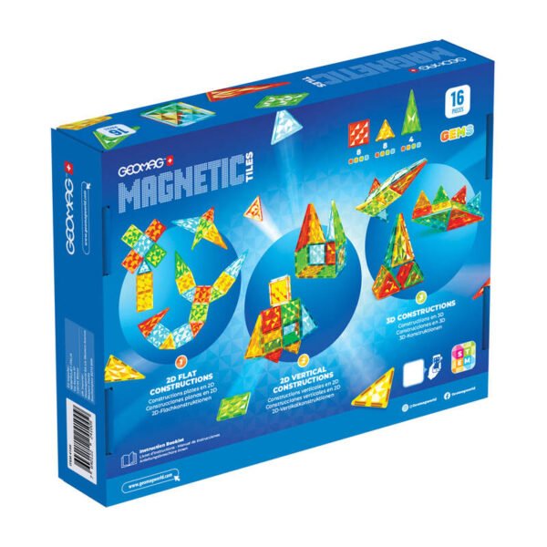Geomag Gems 16 magnetinių kaladėlių - Image 2