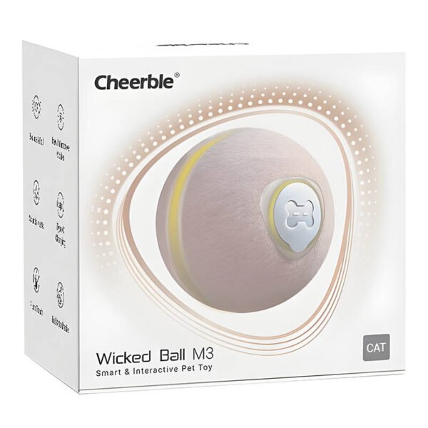 Interaktyvus gyvūnų žaislas Cheerble Wicked Ball M3 (smėlio) - Image 3