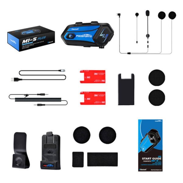 Fodsports M1-S Plus motociklų domofonas (juodas) - Image 2