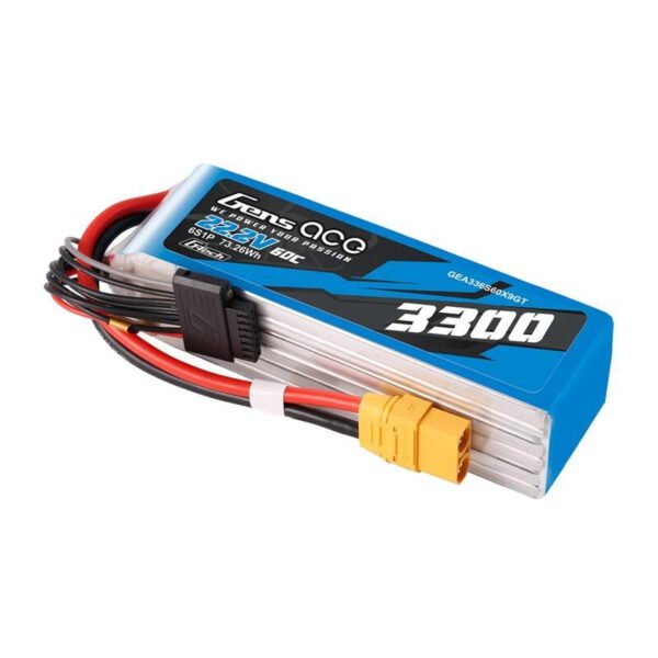 Akumuliatorius Lipo Gens Ace G-Tech 3300mAh 22.2V 60C 6S1P XT90 - Image 2