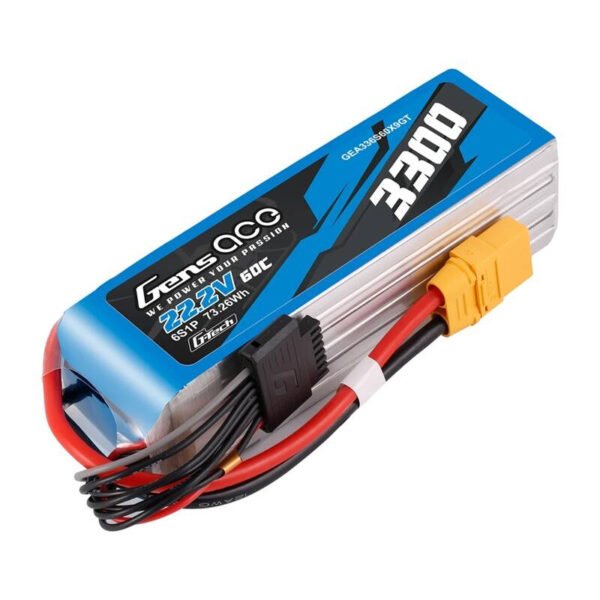 Akumuliatorius Lipo Gens Ace G-Tech 3300mAh 22.2V 60C 6S1P XT90 - Image 3