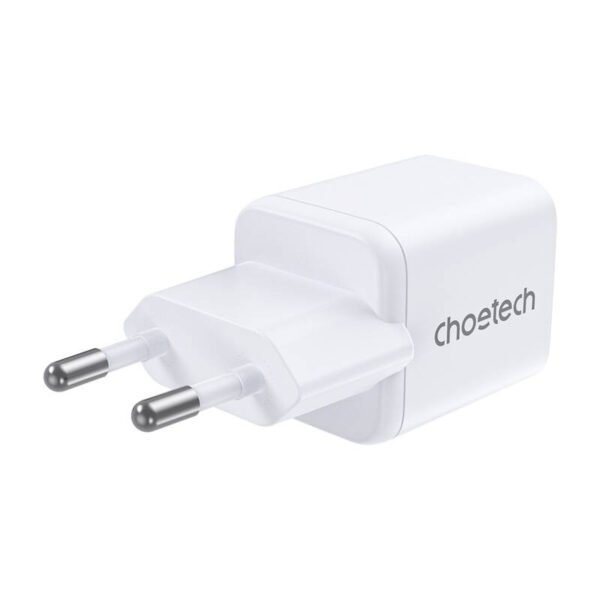 Sieninis įkroviklis Choetech PD30W Dual ports 1C1A (baltas) - Image 2