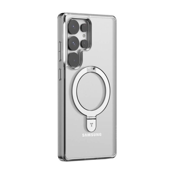 Torras Ostand serijos telefono dėklas Samsung S25 Ultra (skaidrus) - Image 2