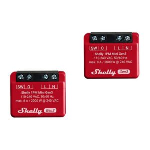 Shelly 1PM Mini Gen3 Set of 2 Controllers