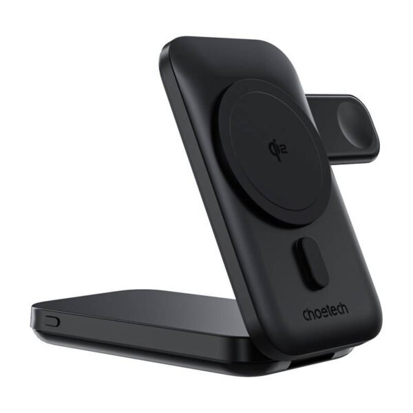 Magnetinio įkroviklio laikiklis 3in1 Choetech B750 10000mAh Qi2 (juodas) - Image 3